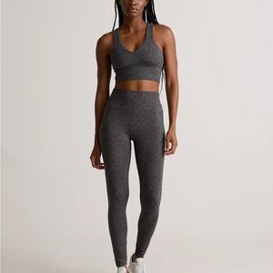 Quince ultra-Soft V-Neck Cropped Tank size Small NWOT